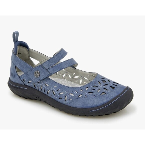 Jambu JBU . Women's . Bellerose . Mary Jane Flat 7.5M Denim Blue . Memory Foam - Picture 1 of 7